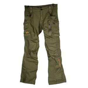 First Lite Obsidian S Merino Wool Pants Men Olive Green Hunting Guide *Flawed
